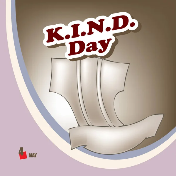 5月のお祝いイベント Kind Day — ストックベクタ