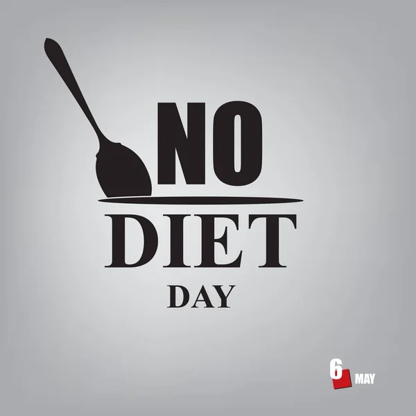 Evento Del Calendario Celebra Mayo Día Sin Dieta — Archivo Imágenes Vectoriales