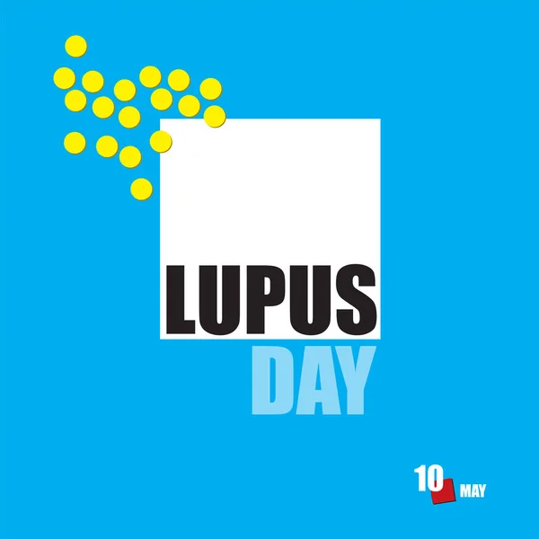 カレンダーイベントは5月に祝われます Lupus Day — ストックベクタ