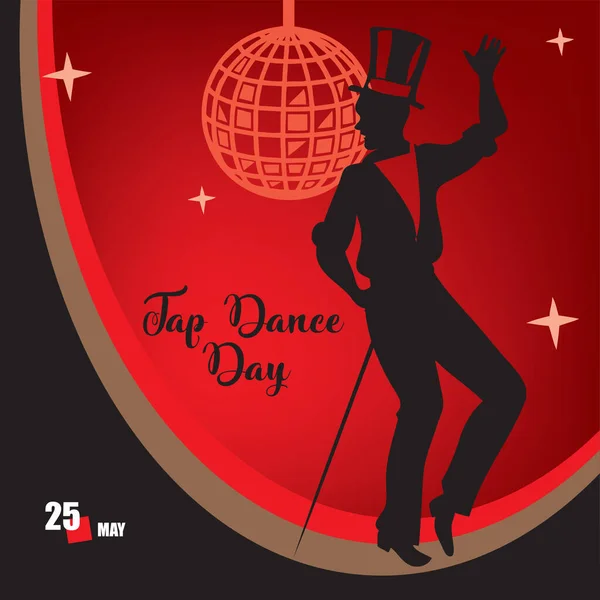 Événement Festif Célébré Mai Tap Dance Day — Image vectorielle