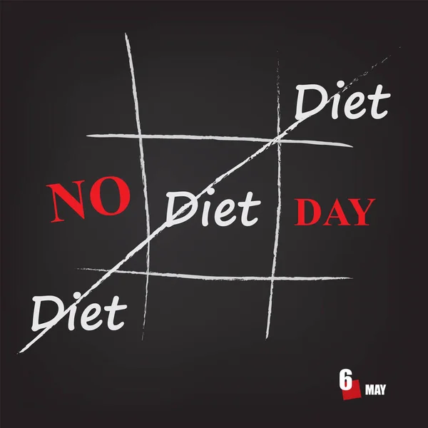 Evento Calendário Comemorado Maio Diet Day — Vetor de Stock