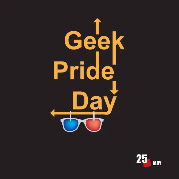 Calendar Event Celebrated May Geek Pride Day — Stock Vector