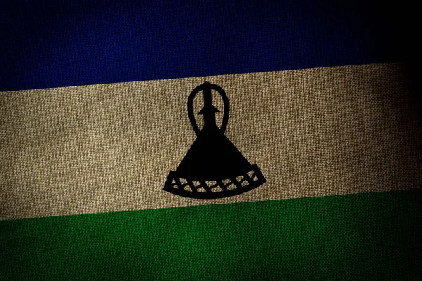 Lesotho Állam Zászlajának Központi Része — Stock Fotó