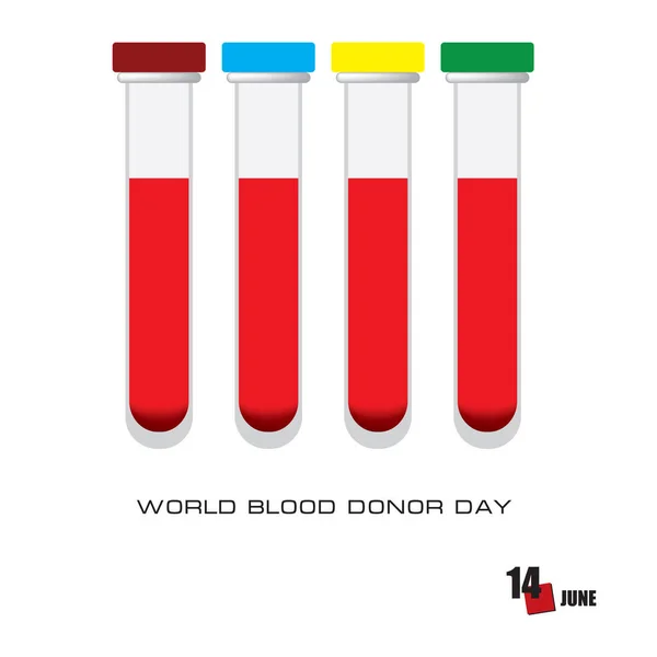 Εκδήλωση Γιορτάζεται Τον Ιούνιο Blood Donor Day — Διανυσματικό Αρχείο