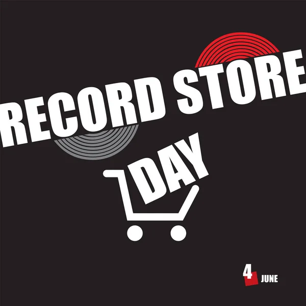 Evento Calendário Comemorado Junho Record Store Day — Vetor de Stock