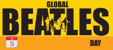 Küresel Beatles Günü etkinliği için kart