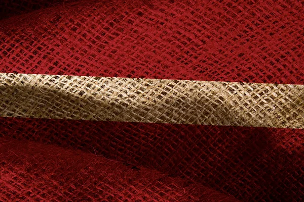 Bendera Negara Dari Kain Kasar Latvia — Stok Foto