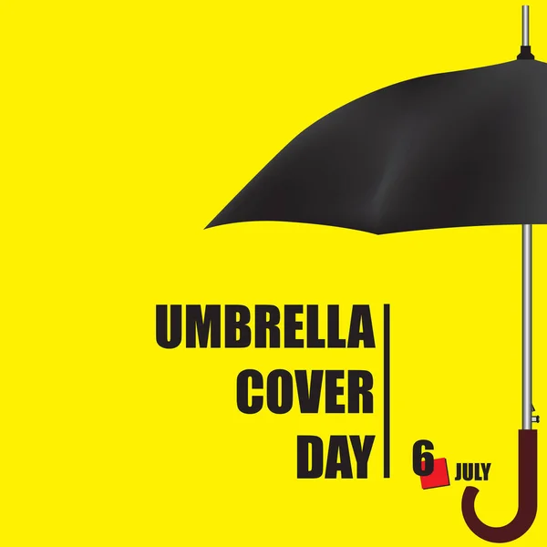 Événement Calendrier Est Célébré Juillet Jour Couverture Parapluie — Image vectorielle