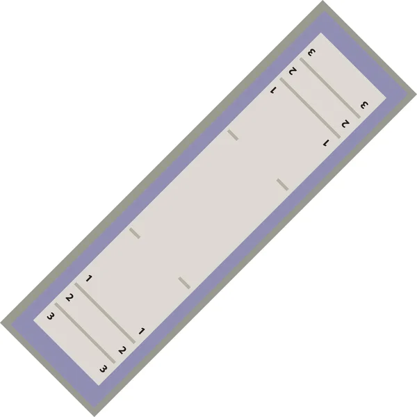 Bordspel Shuffleboard Voor Familie Vrije Tijd Vectorillustratie — Stockvector