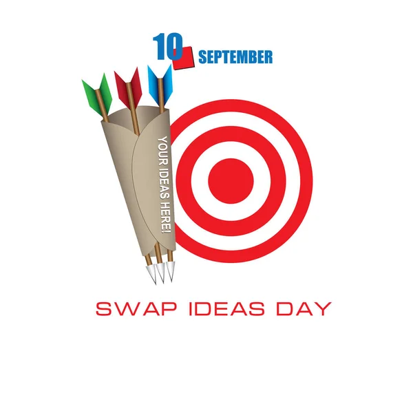 Kalenderevenemanget Firas September Swap Ideas Day — Stock vektor