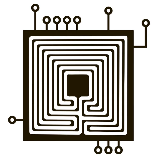 Elektrische aansluiting voor elektrische componenten — Stockvector