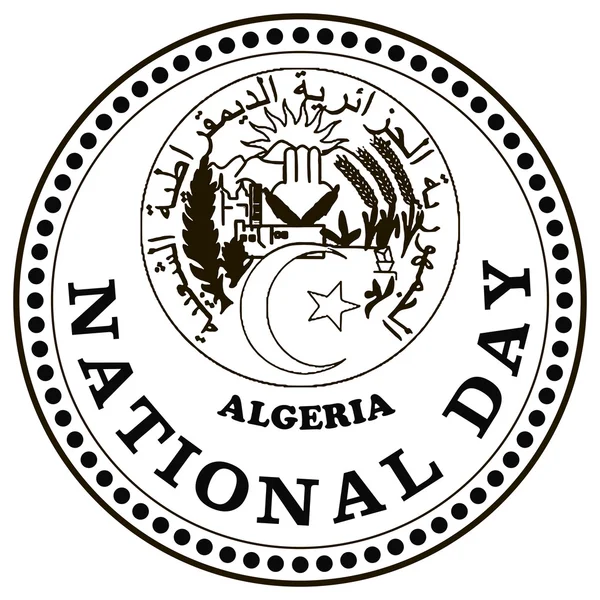 Día Nacional Argelia — Vector de stock