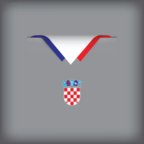 Combinação de cores Croácia — Vetor de Stock