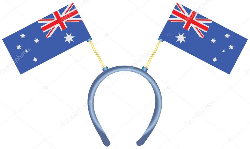 Australia flag on the headdress