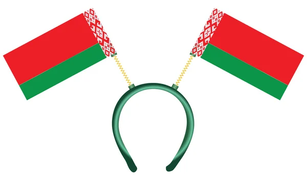 Cool headdress Belarus — 스톡 벡터