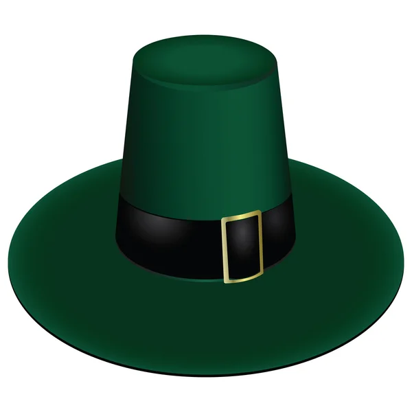 Green leprechaun hat — Stock Vector