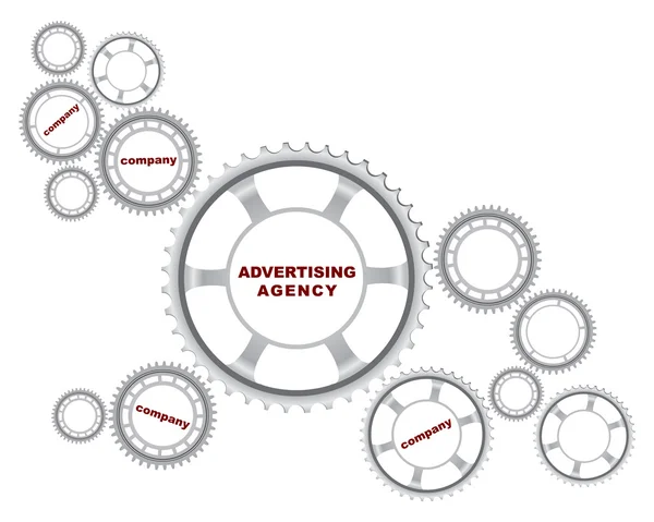 Концепция рекламного агентства — стоковый вектор