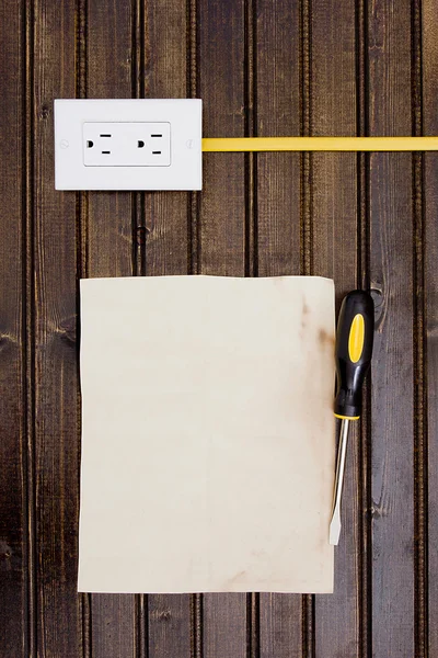 Socket met kabel aangesloten — Stockfoto