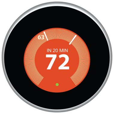 Nest Thermostat Red clipart