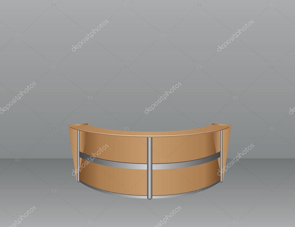 Interior With Front Reception Desks Stock Vector C Vipdesignusa