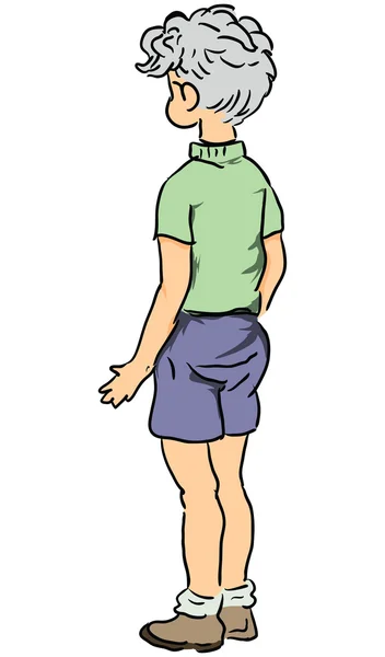 Мальчик в летней одежде — стоковый вектор