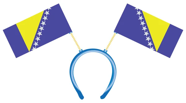 Banderas Bosnia y Herzegovina — Vector de stock