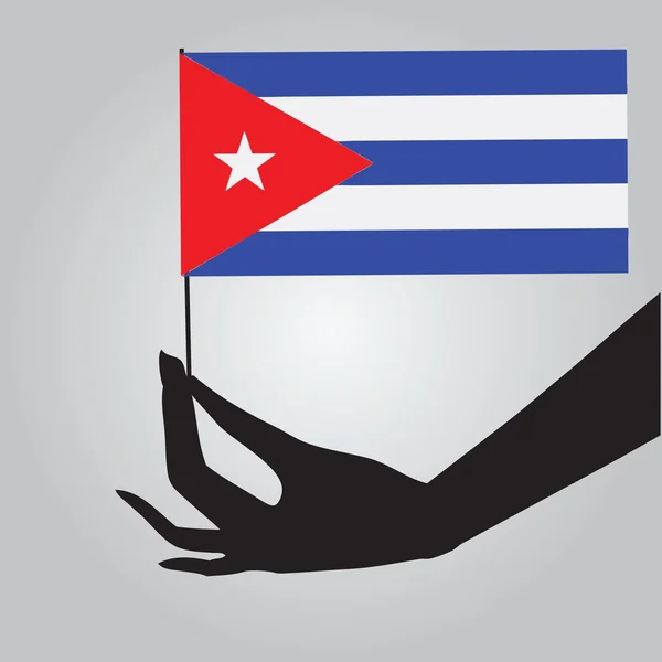 Bandeira do Estado de Cuba — Vetor de Stock