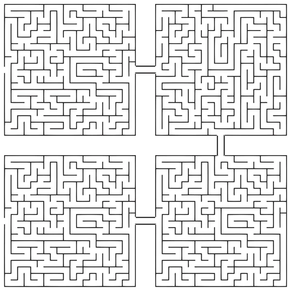 Labyrint växlingar av liv — Stock vektor