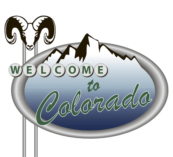 Benvenuti in Colorado — Vettoriale Stock