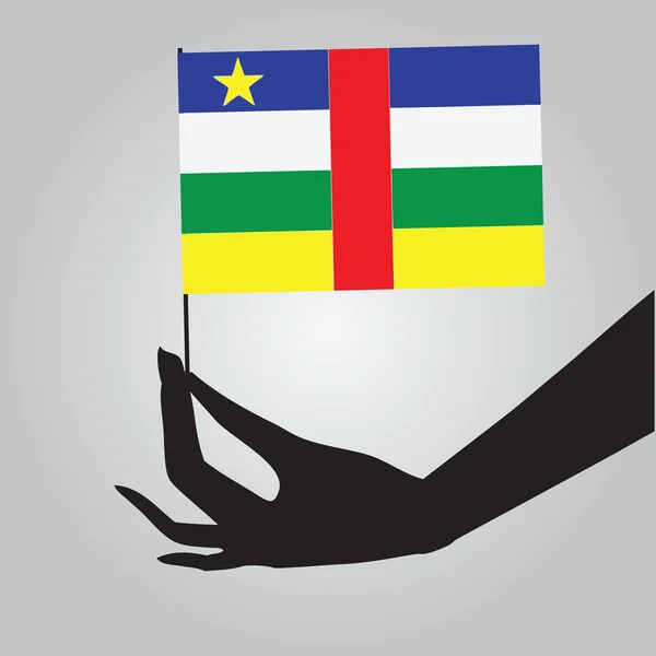 Bandeira do Estado de República Centro-Africana — Vetor de Stock