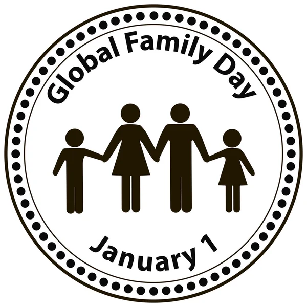 Día Mundial de la Familia — Vector de stock