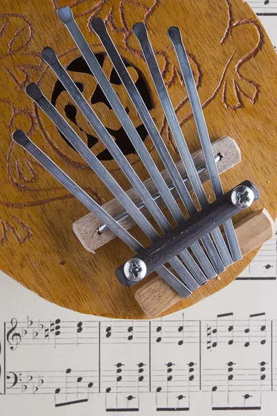 Coco Kalimba Polegar Piano — Fotografia de Stock