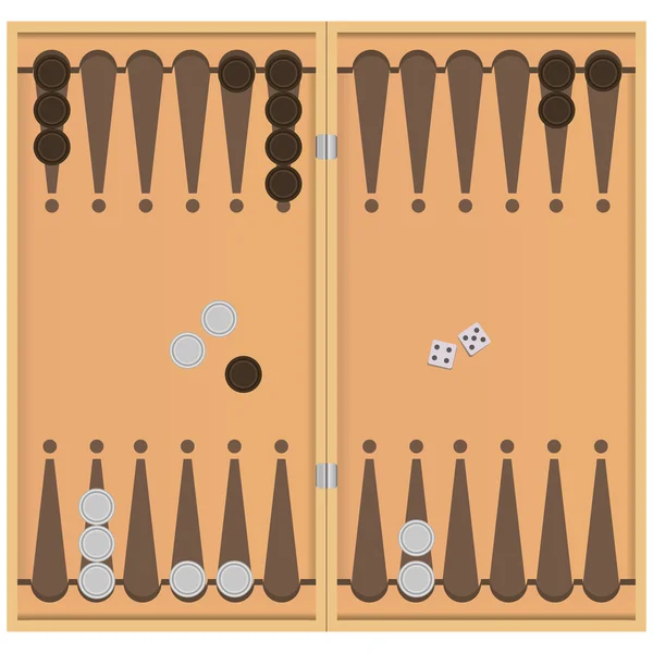 Backgammon — Vector de stock