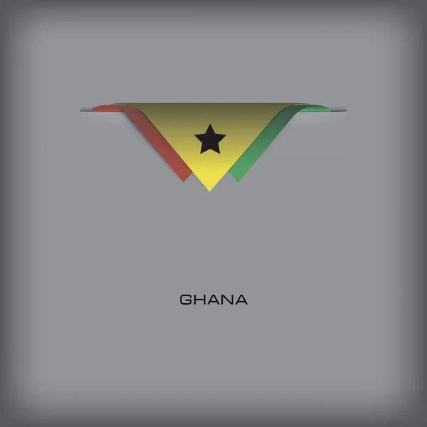 Ghana firmar — Vector de stock