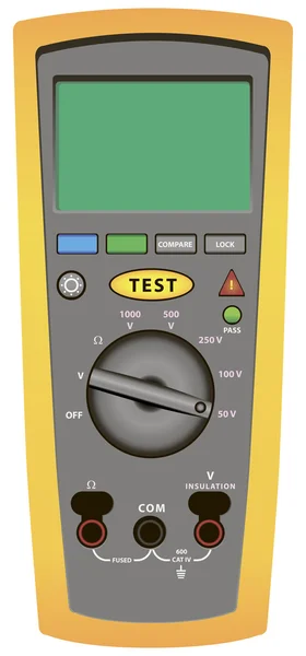 Digital Megaohm mätare — Stock vektor