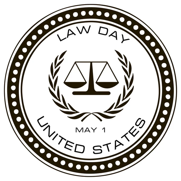 Tag des Gesetzes vereinigte Staaten — Stockvektor