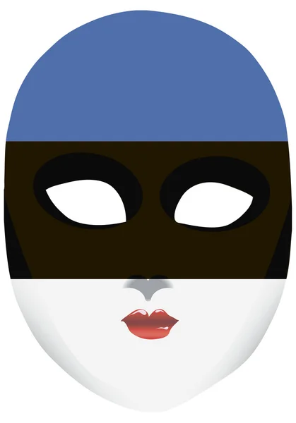 Estonie masque — Image vectorielle