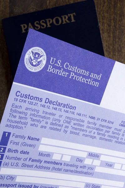 Customs declaration — Stock Photo, Image