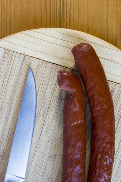 Smoked sausage — Stock Photo, Image