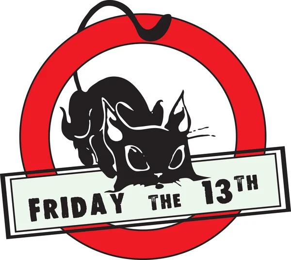 Friday the 13th — Stock Vector