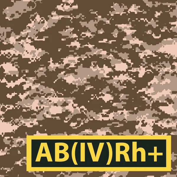 Odznak Ab krevní skupina — Stockový vektor