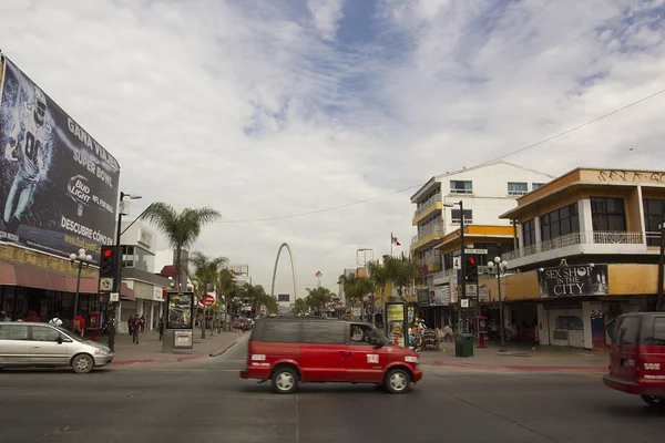 Junction on the main street of Tijuana — Stock Photo, Image