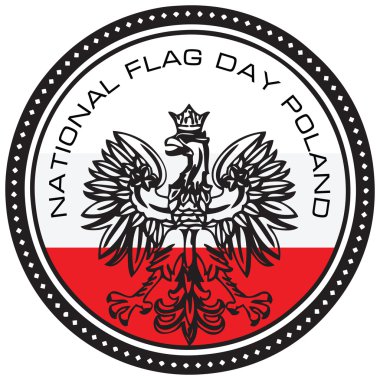 National Flag Day Poland clipart