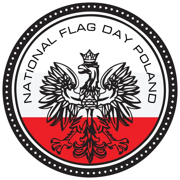 National Flag Day Poland — Stock Vector