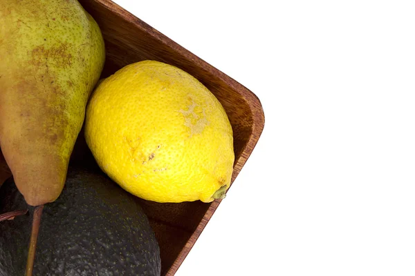 Zitrone mit Avocado und Birne — Stockfoto