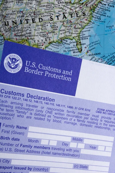Customs Declaration — Stock Photo, Image