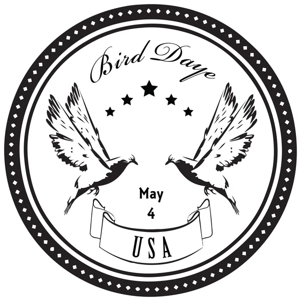 Bird Day - May 4 — Stock Vector