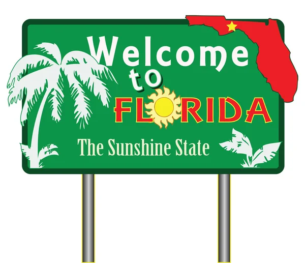 Ласкаво просимо до Флориди — стоковий вектор