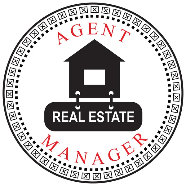 Agente ou gerente imobiliário —  Vetores de Stock