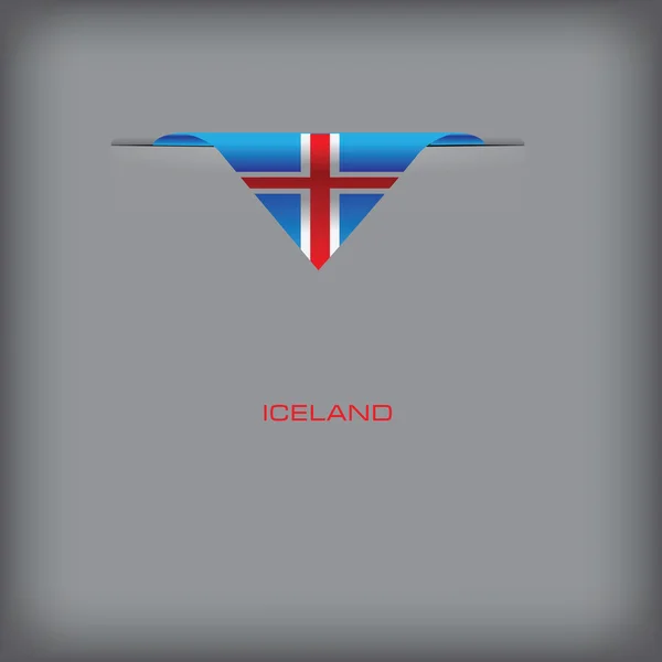 Símbolos de estado da Islândia — Vetor de Stock